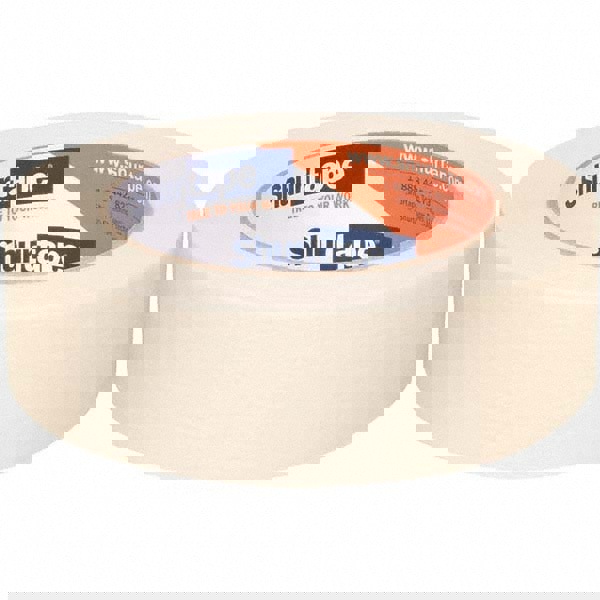 Masking Tape: 36 mm Wide, 55 m Long, 4.6 mil Thick, Natural & Tan